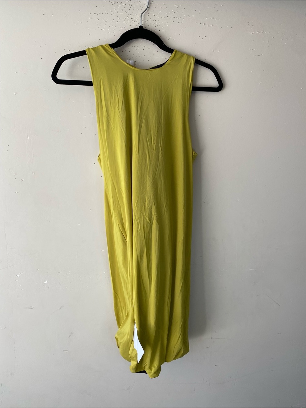 NWT Alexander Wang.T Reversible Sleeveless Swim Jersey Dress Charcoal Lime Small - Picture 6 of 13